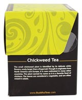 Buddha Teas - Organic Chickweed Tea - Herbal Tea - Single Ingredient - Mild, Earthy, Refreshing Taste - Enjoy Hot or Cold - Caffeine Free - 100%