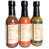 Farmer Nate's Hot Sauce Variety Pack - Smokehouse Habanero, Curry Jalapeño & Kentucky Tang - Bold, Small Batch Gourmet Sauces with All-Natural