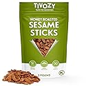 Sesame Sticks Snack, Honey Roast Flavor. Delicious and Fresh Local Honey Roasted Snacks with the Perfect Mix of Sweet and Salty Flavor for Midday
