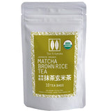 Organic Japanese Matcha Brown Rice Tea (Matcha Genmai-Cha) 10 Tea Bags by Tea Kitamura, Small Batch,
