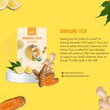 NUF Keto Immuni-Tea- Ginger Turmeric Lemon Instant Tea Mix | Non-GMO, Caffeine-Free, 100% Natural Antioxidant Blend | Vegan & Gluten-Free | 17