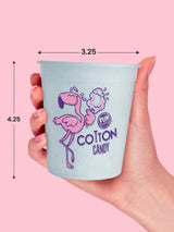 Fun Sweets Blue Cotton Candy 6-Pack - Blue Raspberry Flavor (1.5 oz Tubs) - Bulk Cotton Candy for CandyBuffets, Parties & Gender Reveals