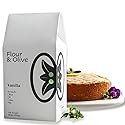 Flour & Olive - Gourmet Vanilla Olive Oil Cake Baking Mix | Light, Fluffy and Elegant Dessert for Birthdays and Special Occasions - Clean Ingredients, Non-Dairy Baking Mix