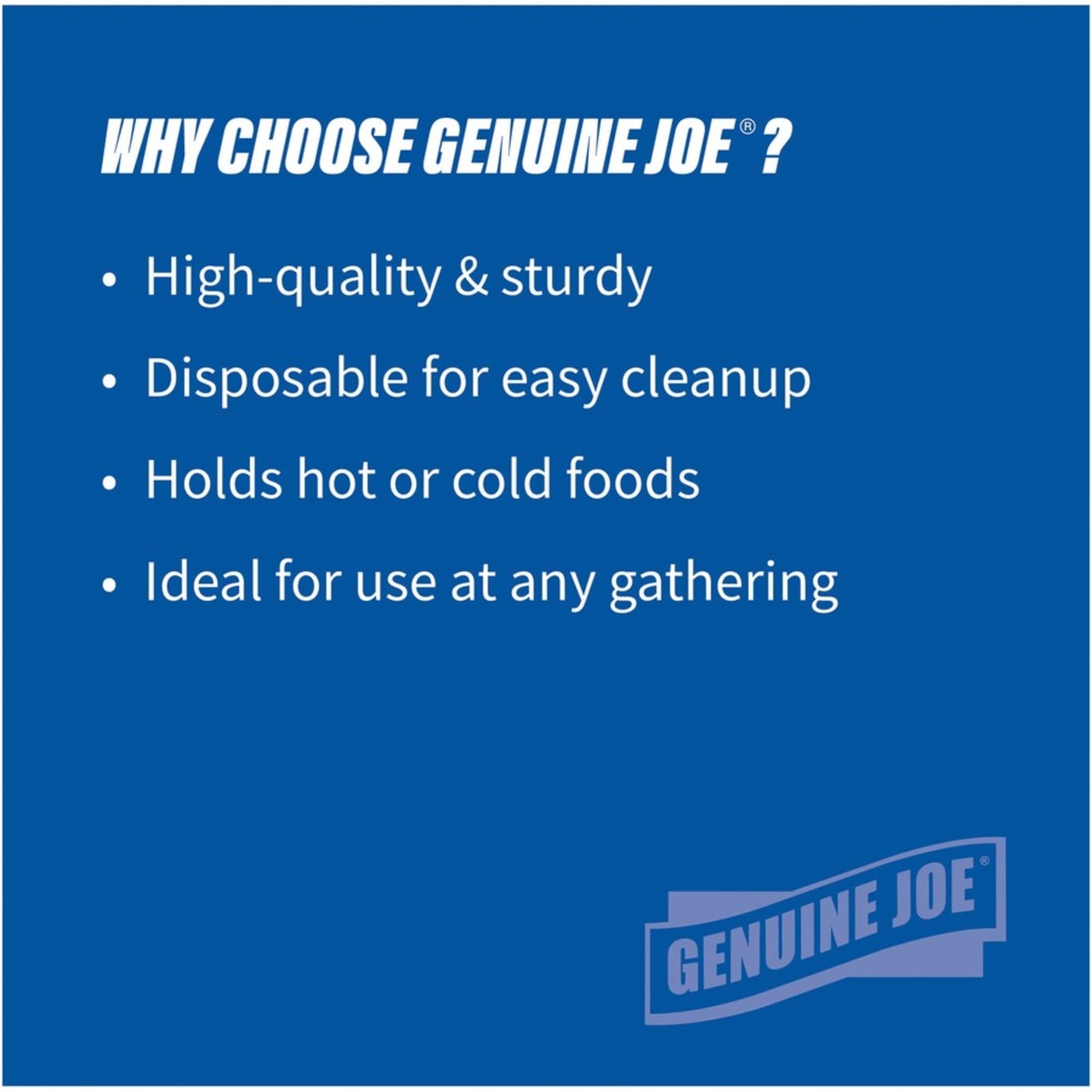 Genuine Joe Reusable Plastic Bowls