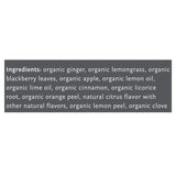 Biglow Tea Organic Lemon Ginger Tea Steep 60 Bags Net Wt 4.66 Oz
