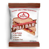Betty Lou's PB&J Bars, Peanut Butter & Strawberry Snack, Gluten Free, Vegan, Non GMO, Deliciously Healthy Snacks, Individually Wrapped, 2 Oz Each (12
