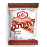 Betty Lou's PB&J Bars, Peanut Butter & Strawberry Snack, Gluten Free, Vegan, Non GMO, Deliciously Healthy Snacks, Individually Wrapped, 2 Oz Each (12