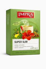 Impra Super Slim Herbal Infusion - 20 Enveloped Tea Bags - Hibiscus & Spices with Ginger, Cinnamon & Lemongrass - 0.91oz (26g)