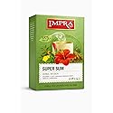 Impra Super Slim Herbal Infusion - 20 Enveloped Tea Bags - Hibiscus & Spices with Ginger, Cinnamon & Lemongrass - 0.91oz (26g)