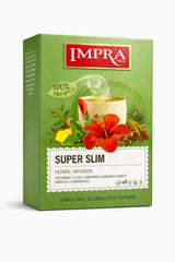 Impra Super Slim Herbal Infusion - 20 Enveloped Tea Bags - Hibiscus & Spices with Ginger, Cinnamon & Lemongrass - 0.91oz (26g)