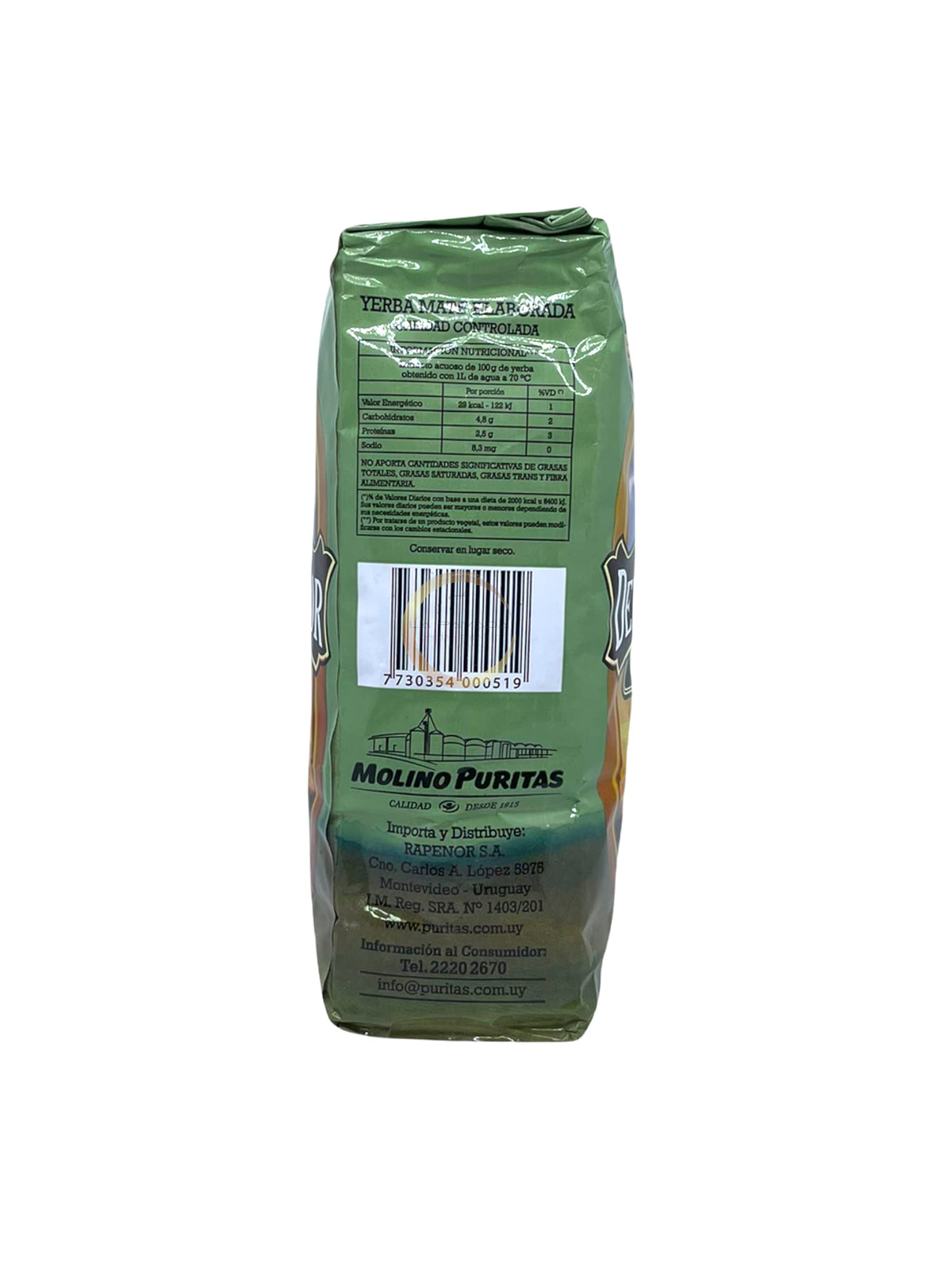 Del Cebador Yerba Mate Clásica Tradicional From Uruguay, 1 kg / 2.2 Lbs