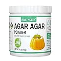 Agar Agar Powder 1000 Strength, 100% Natural Seaweed, Vegan Gelatin Substitute, Gluten-free, Non-GMO, Planted-Based, Unflavored, 5.3 oz (150g)
