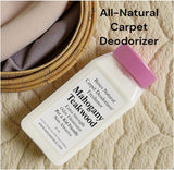 Roses Natural Mahogany Teakwood Carpet Deodorizer Powder - Pet Odor Eliminator & Carpet Freshener, Rugs & Upholstery, Natural Baking Soda Formula, Kid