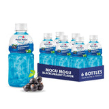 Mogu Mogu Blackcurrant Juice Drink with Nata de Coco - Bold Fruit Flavor with Chewy Coconut Jelly, 10.8oz Bottles (Pack of 6) - Fun-to-Drink, Juicy