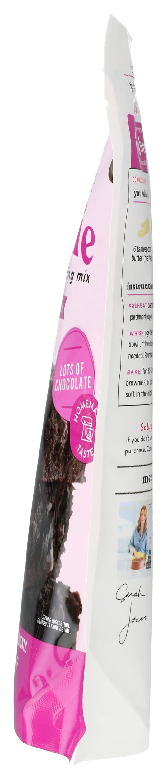 Miss Jones Gluten-Free Baking Brownie Mix - More Chocolate Chips, Guilt Free Brownie Mix, Naturally Sweetened Desserts & Treats, 14.67 Ounce (Pack of 1)