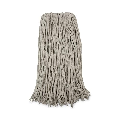 Boardwalk Premium Cut-End Wet Mop Heads, Cotton, 20oz, White, 12/Carton