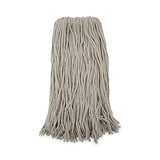 Boardwalk Premium Cut-End Wet Mop Heads, Cotton, 20oz, White, 12/Carton