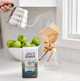 Jim’s Organic Coffee - Sweet Nothings Decaf - Light Roast, Whole Bean (12oz) - 100% Arabica Coffee Beans - USDA Organic - Kosher - Swiss Water Process