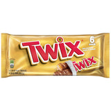Twix Caramel Singles Size Chocolate Cookie Candy Bar, 6 Count