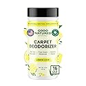 Good Natured Brand | Carpet Freshener & Deodorizer Powder | 16 oz Pet Odor Eliminator for Strong Odor & Pet Urine | Fresh Natural Lemon Scent | Safe