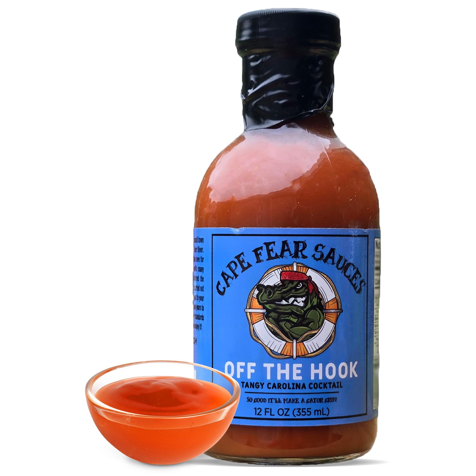Cape Fear Sauces Off the Hook Cocktail Sauces for Shrimp and Seafood, Classic Cocktail Sauce Perfect for Your Favorite Dishes with Fresh Horseradish