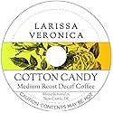 Cotton Candy Medium Roast Decaf Coffee (Single Serve K-Cup Pods) (Gourmet, Naturally Flavored, Whole Coffee Beans) (12 pods, ZIN: 572377)