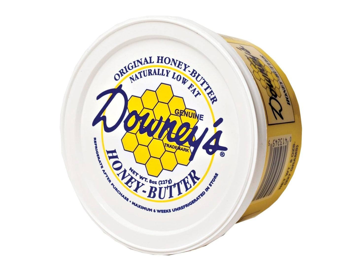 AmishTastes Downey's All-Natural Original Honey Butter, Favorite Amish Food, 8 Oz. (Pack of 6)