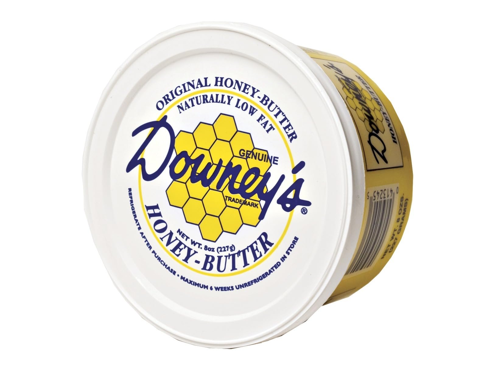 AmishTastes Downey's All-Natural Original Honey Butter, Favorite Amish Food, 8 Oz. (Pack of 6)
