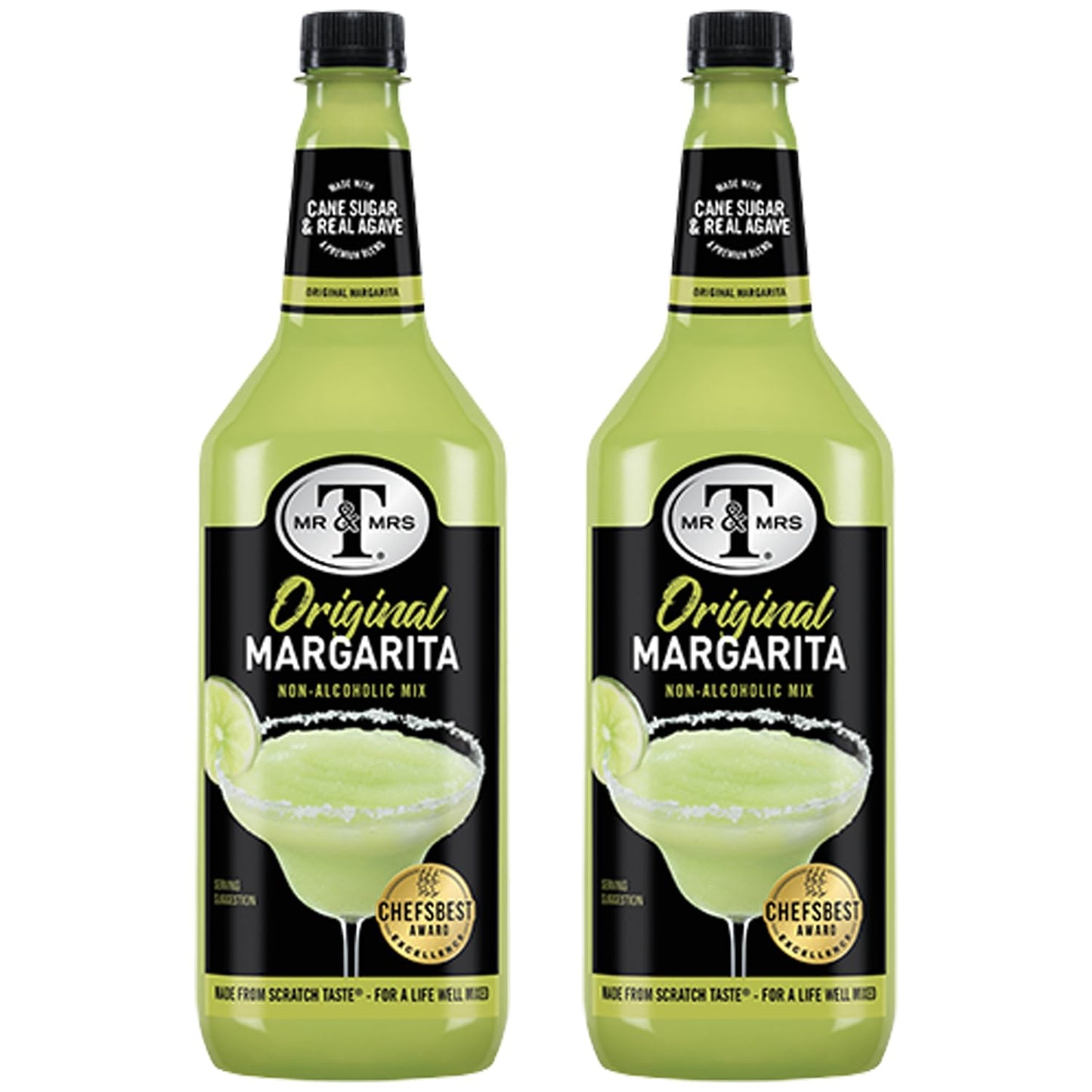 Mr & Mrs T Lime Margarita Mix, 1L Bottle - Premium Cocktail Mixer, Ready to Use