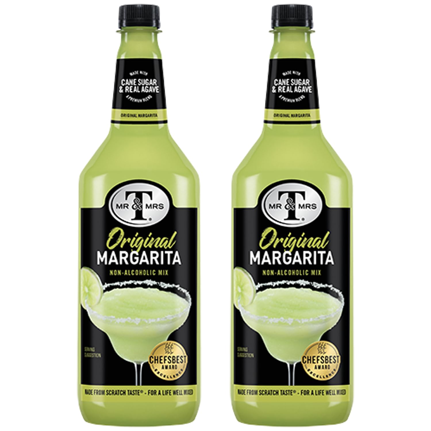Mr & Mrs T Lime Margarita Mix, 1L Bottle - Premium Cocktail Mixer, Ready to Use