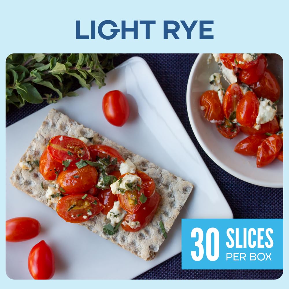 Wasa Light Rye Crispbread, 9.5 oz, Rye Crackers, Non-GMO Ingredients, Good Source of Fiber