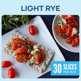 Wasa Light Rye Crispbread, 9.5 oz, Rye Crackers, Non-GMO Ingredients, Good Source of Fiber