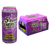 5-hour ENERGY Extra Strength Energy Drink | Grape Flavor 16 oz. Cans 12 Count Sugar-Free & Zero Calories Vitamins Amino Acids Contains Carbonation
