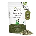 Organic Way Dried Gotu Kola Cut & Sifted (Centella asiatica) - Kosher & USDA Certified | Vegan, Non-GMO & Gluten Free | Tested for Heavy Metal