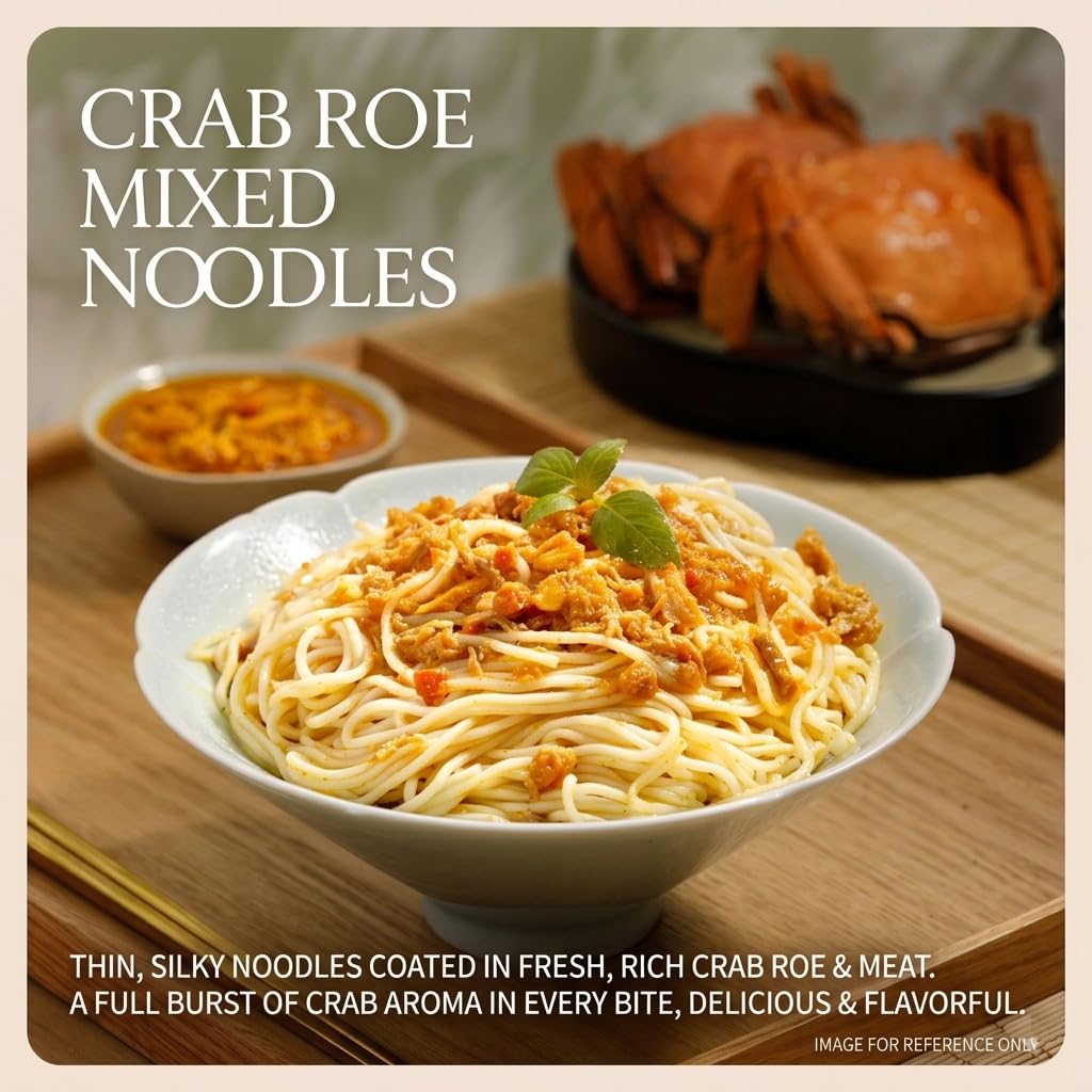 ??? Premium Crab Roe Sauce, Rich Savory Umami Paste, No Artificial Preservatives or Colors, 100g Jar, for Rice, Noodles & Dim Sum