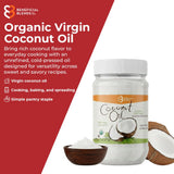 USDA Organic Extra Virgin Coconut Oil, Unrefined & Cold Pressed, Fresh Coconut Flavor, Non-GMO Cooking Oil, 14 Fl Oz