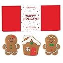 WANDERCRUMB | Gingerbread Cookies Gift Set | Hand-Decorated Christmas Cookies for Kids & Adults - 3 Pack Individually Wrapped | Christmas Cookie