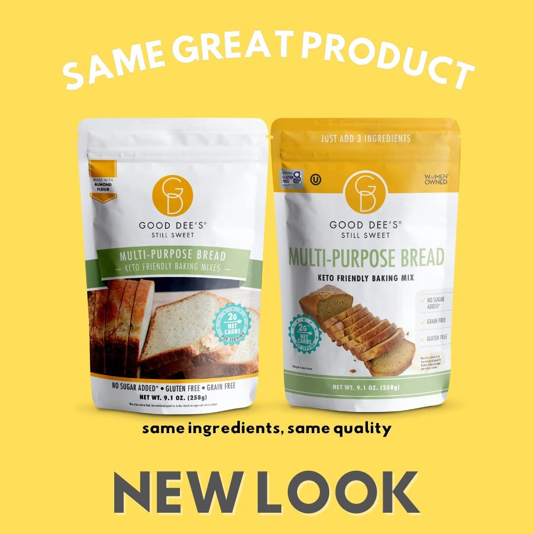 Good Dees Low Carb Baking Mix, Multi-Purpose Keto Bread Mix, Keto Baking Mix, Gluten Free, No Sugar Added, Grain-Free, Dairy-Free, Diabetic (2g Net Carbs, 12 Servings)