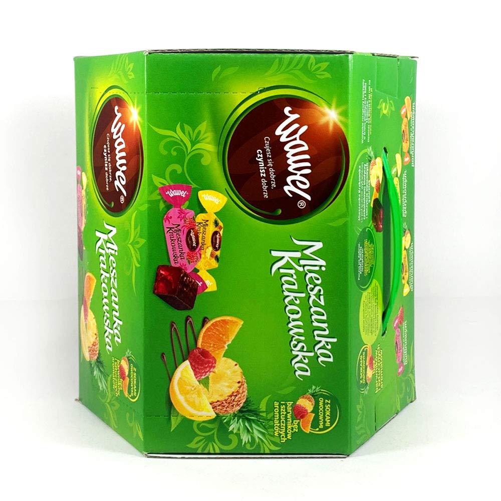 Polish Famous Candies, Mieszanka Krakowska, Fruit Jelly In Chocolate, Big Gift Box 2.8 Kg | 6.17 Lb