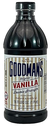 Goodman's Original Vanilla Double Strength - Gluten-Free, Non-GMO, Kosher, Low Carb & Low Calorie, a Blend of Artificial flavors with Pure Vanilla