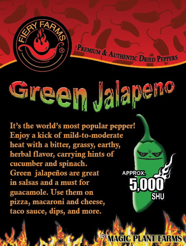 Green Jalapeno Pepper Powder by Magic Plant, 5 LB Bulk - Fine Ground Chili - Popular and Versatile | Staple in Mexican Cuisine | Mild - Medium Heat |