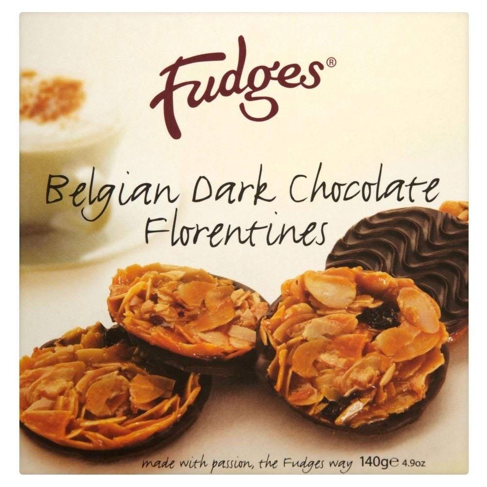 Fudges Belgian Dark Chocolate Florentines (140g)
