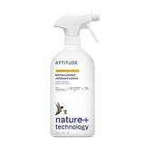 ATTITUDE Kitchen Cleaner Spray, EWG Verified, Degreaser Spray to Cut Grease & Grime, Plant-Based & Vegan, Citrus Zest Scent, 27.1 Fl Oz