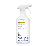 ATTITUDE Kitchen Cleaner Spray, EWG Verified, Degreaser Spray to Cut Grease & Grime, Plant-Based & Vegan, Citrus Zest Scent, 27.1 Fl Oz