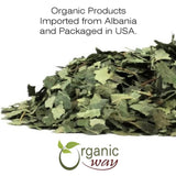 Organic Way Dried Birch Leaf Whole (Betula pendula) - European Wild-Harvest | Organic & Kosher Certified | Raw, Vegan, Non GMO & Gluten Free | USDA