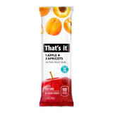 That's it. Apple + Apricot 100% Natural Real Fruit Bar, Best High Fiber Vegan, Gluten Free Healthy Snack, Paleo for Children & Adults, Non GMO No
