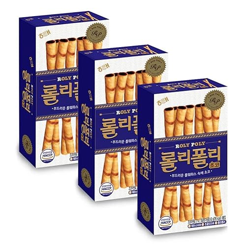 Haitai Roly Poly Chocolate Filled Rolls - 3 Packs