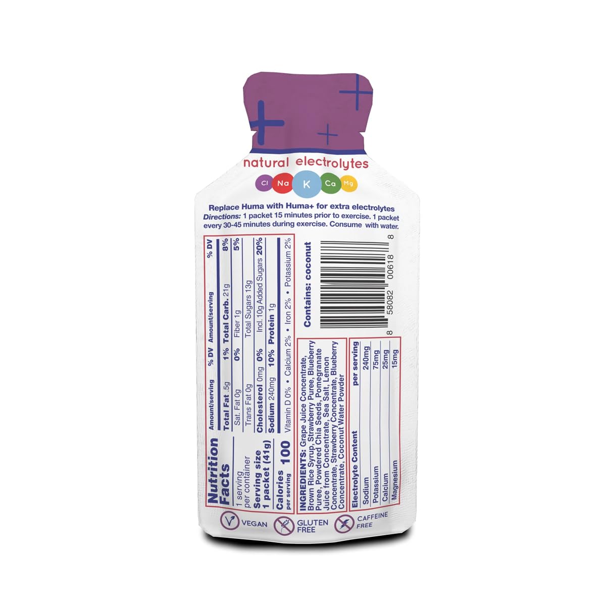 Berry & Pomegranate Energy Gel by Huma
