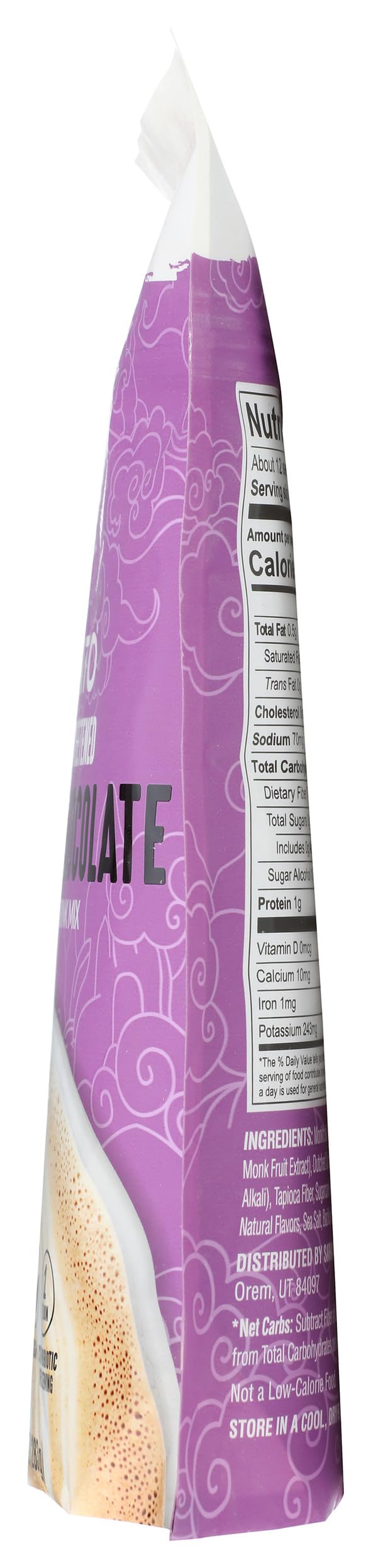 Lakanto Sugar Free Drinking Chocolate - Cold or Hot Cocoa Powder Mix, Shelf Stable Probiotics, Monk Fruit Sweetener, Keto Diet Friendly, Vegan, Dutch