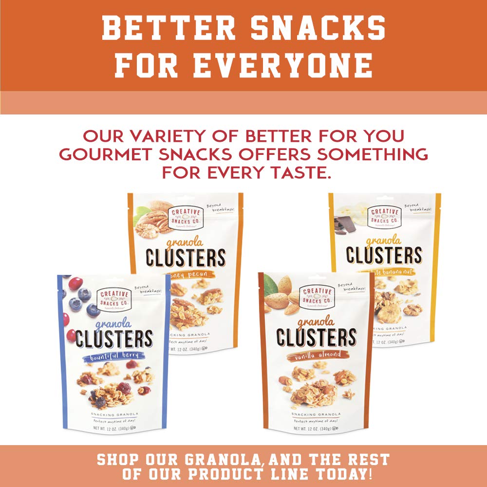 Creative Snacks Honey Pecan Granola Clusters, Great for Snacking or Cereal, 12 ounce bag